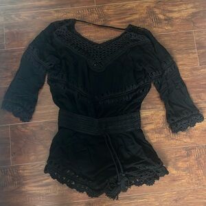Surf Gypsy Black mini dress